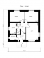 Проект двухэтажного дома Rg3956z (Зеркальная версия) План2