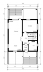 Компактный дом с гаражом и мансардным этажом Rg3971 План2