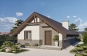 Эскизный проект одноэтажного гостевого дома облицованного камнем и штукатуркой с террасой Rg3972z (Зеркальная версия) Вид3
