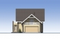 Одноэтажный дом с гаражом, террасой и облицовкой кирпичом. Rg4002 Фасад4