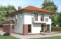 Двухэтажный дом с гаражом и террасой Rg4003z (Зеркальная версия) Вид3