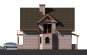 Проект индивидуального одноэтажного жилого дома с мансардой и гаражом Rg4010z (Зеркальная версия) Фасад3
