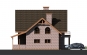 Проект индивидуального одноэтажного жилого дома с мансардой и гаражом Rg4010z (Зеркальная версия) Фасад4