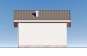Эскизный проект одноэтажной бани с камином на террасе Rg4021z (Зеркальная версия) Фасад3