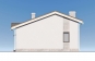 Эскизный проект одноэтажной бани с камином на террасе Rg4021z (Зеркальная версия) Фасад4