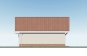 Эскизный проект одноэтажного гаража на две машины с мастерской Rg4025 Фасад4