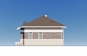 Эскизный проект одноэтажной бани с террасой Rg4727 Фасад4