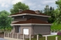 Проект аккуратного двухэтажного дома с гаражом Rg4744 Вид1