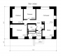 Проект индивидуального одноэтажного жилого дома Rg4766z (Зеркальная версия) План2