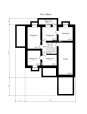 Проект одноэтажного дома с подвалом и мансардой Rg4781z (Зеркальная версия) План1