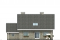 Проект компактного одноэтажного дома с мансардой и гаражом Rg4791z (Зеркальная версия) Фасад2
