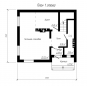 Проект одноэтажного дома с мансардой Rg4803z (Зеркальная версия) План2