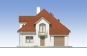 Одноэтажный дом с мансардой, гаражом и террасой Rg4804 Фасад1