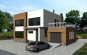 Проект двухэтажного дома с большой террасой Rg4808z (Зеркальная версия) Вид1