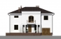 Проект двухэтажного дома с цоколем и гаражом Rg4810z (Зеркальная версия) Фасад1