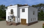 Проект двухэтажного дома с цоколем и гаражом Rg4810z (Зеркальная версия) Вид2