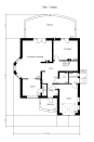 Проект одноэтажного дома с мансардой и гаражом Rg4829z (Зеркальная версия) План2