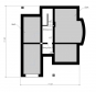 Проект одноэтажного дома с мансардой и подвалом Rg4836z (Зеркальная версия) План1