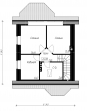 Проект одноэтажного дома с мансардой и эркером Rg4842 План4