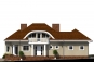 Одноэтажный дом с мансардой и гаражом на склоне Rg4854z (Зеркальная версия) Фасад1