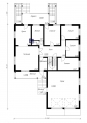 Проект просторного одноэтажного дома с мансардой и цоколем Rg4855z (Зеркальная версия) План2