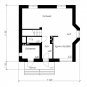 Проект одноэтажного дома с мансардой и эркером Rg4871 План2