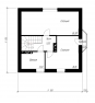 Проект одноэтажного дома с мансардой и эркером Rg4871 План4