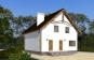 Проект одноэтажного дома с мансардой и эркером Rg4871z (Зеркальная версия) Вид1