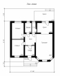 Проект одноэтажного дома с эркером Rg4896z (Зеркальная версия) План2