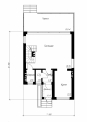 Одноэтажный дом с мансардой и подвалом Rg4905z (Зеркальная версия) План2