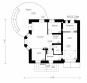 Проект одноэтажного дома с круглой террасой Rg4911z (Зеркальная версия) План2