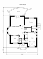 Одноэтажный дом с мансардой и криволинейными террасами Rg4929z (Зеркальная версия) План2