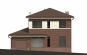 Проект двухэтажного дома с гаражом и балконом Rg4938 Фасад1