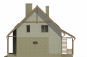 Жилой дома с мансардой и  крытой террасой Rg4944z (Зеркальная версия) Фасад4