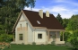 Жилой дома с мансардой и  крытой террасой Rg4944z (Зеркальная версия) Вид2