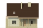 Дом с мансардой и крытой террасой Rg4954z (Зеркальная версия) Фасад1