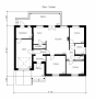 Проект одноэтажного дома с чердаком Rg4965z (Зеркальная версия) План2