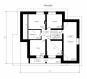 Одноэтажный дом с мансардой, гаражом и большой террасой Rg4970z (Зеркальная версия) План4