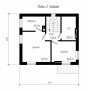 Проект компактного двухэтажного дома Rg4978z (Зеркальная версия) План3