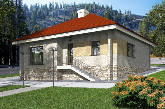 Rg4985 - Проект уютного одноэтажного дома