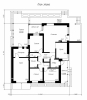Проект просторного одноэтажного дома с террасами Rg5008z (Зеркальная версия) План2