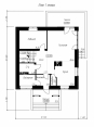 Проект недорогого одноэтажного дома с мансардой Rg5010z (Зеркальная версия) План2