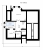Проект просторного одноэтажного дома с мансардой Rg5013z (Зеркальная версия) План1