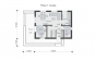 Одноэтажный дом с мансардой и террасой Rg5021z (Зеркальная версия) План2