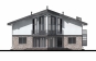 Проект уникального одноэтажного дома с мансардой Rg5030z (Зеркальная версия) Фасад1