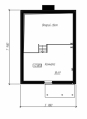 Проект скромного одноэтажного дома с мансардой Rg5033z (Зеркальная версия) План4