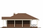 Одноэтажный дом с террасой и навесом Rg5034z (Зеркальная версия) Фасад3