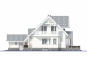 Дом с мансардой, подвалом, гаражом, террасой и балконами Rg5039z (Зеркальная версия) Фасад2