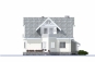 Дом с мансардой, подвалом, гаражом, террасой и балконами Rg5039z (Зеркальная версия) Фасад3