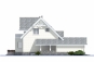 Дом с мансардой, подвалом, гаражом, террасой и балконами Rg5039z (Зеркальная версия) Фасад4